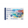 Bloc clairefontaine aquapad reliure integrale a3+ 25 feuilles 300g grain moyen coloris blanc