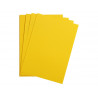 Feuille papier clairefontaine maya 270g 500x700mm coloris jaune soleil paquet 25 unites