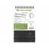 Bloc clairefontaine my task manager nomaddict reliure integrale 120x200mm 250p detachables reglure pre-imprimee noir