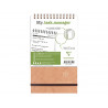 Bloc clairefontaine my task manager nomaddict reliure integrale 120x200mm 250p detachables reglure pre-imprimee tabac