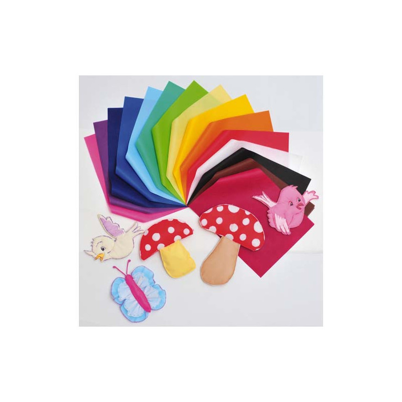 SMART-FAB Sachet de 45 feuilles A3 de non tissé couleurs assorties