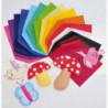 SMART-FAB Sachet de 45 feuilles A3 de non tissé couleurs assorties