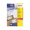 Etiquette expedition avery impression laser 99,1x139mm coloris blanc pochette 60 unites