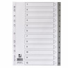 Intercalaire q-connect numerique 1-12 plastique 12 positions a4 indice multiperfore