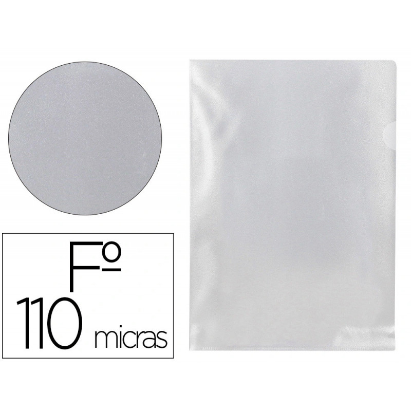 Chemise avec onglet q-connect 110mc coloris transparent