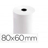 Bobine thermique q-connect 80mm largeur x 60mm diametre 70gr pour tpe sans bisphenol a