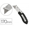 Cutter xd-925 q-connect gomme et plastique abs lame interchangeable acier carbone 19mm mecanisme changement facile