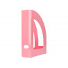 Porte-revues q-connect plastique 320x250x80mm coloris rose pastel