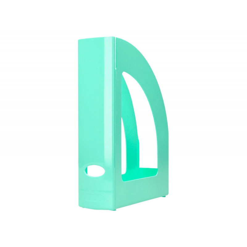 Porte-revues q-connect plastique 320x250x80mm coloris menthe