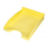 Corbeille a courrier q-connect plastique 240x70x340mm coloris jaune pastel opaque