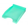 Corbeille a courrier q-connect plastique 240x70x340mm coloris vert menthe opaque