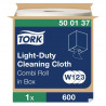 Chiffon tork w1/w2/w3 nettoyage leger blanc rouleau 600 unites