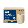 Essuie-mains tork matic h1 advanced papier naturel indechirable 2 plis blanc rouleau 150m