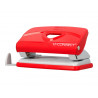 Perforateur q-connect kf14216 2 trous ouverture 1mm capacite 10 feuilles coloris rouge