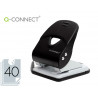 Perforateur q-connect kf14221 2 trous ouverture 4mm capacite 40 feuilles coloris noir