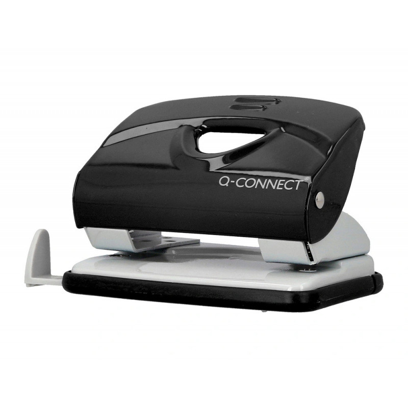 Perforateur q-connect kf14217 2 trous ouverture 2mm capacite 20 feuilles coloris noir