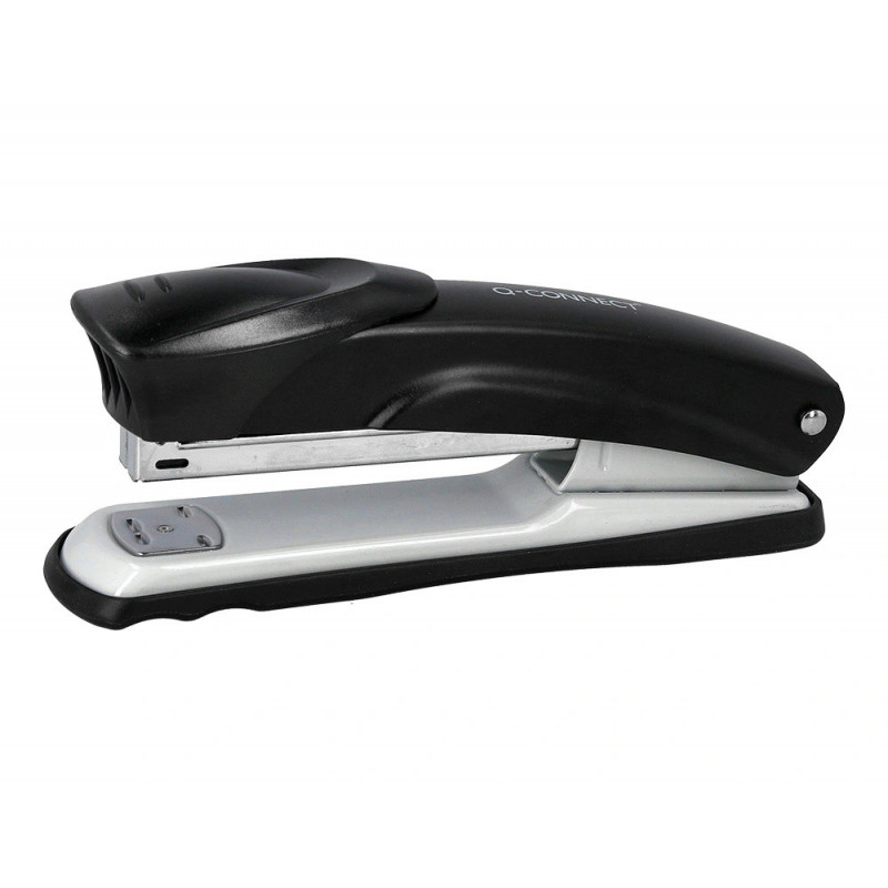 Agrafeuse bureau q-connect kf14211 metallique capacite 20 feuilles coloris noir
