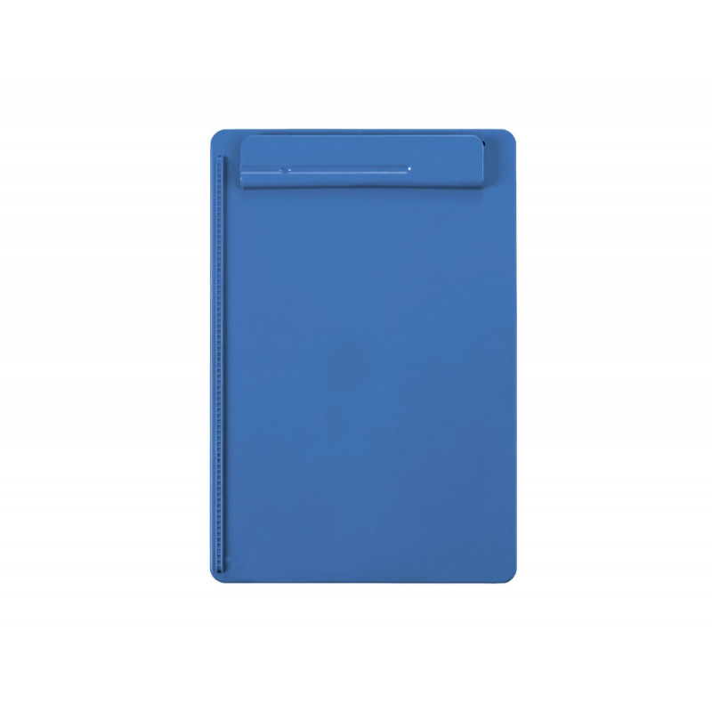 Porte-bloc maul go a4 plastique recycle porte-stylo integre dans pince coloris bleu