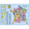 CBG Sous main carte de France format 40,5 x 55 cm