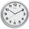 Horloge murale maul step diam. 40cm pile 1.5v aa fournie coloris argent