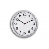 Horloge murale maul step diam. 35cm pile 1.5v aa fournie coloris argent