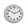 Horloge murale maul step diam. 30cm pile 1.5v aa fournie coloris argent