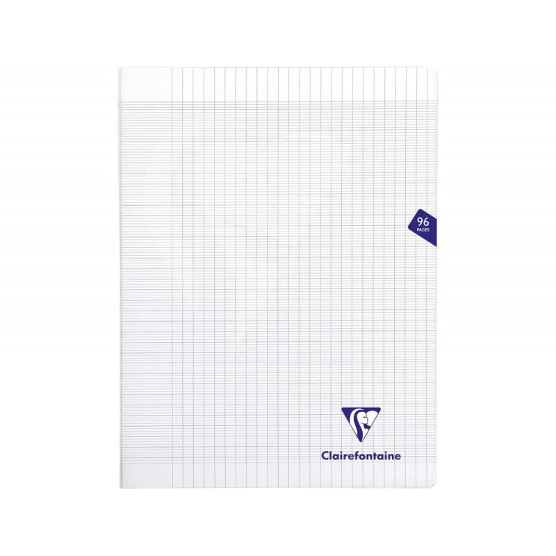 Cahier piqure calligraphe 7000couverture souple pp 24x32cm 96p seyes 70g incolore