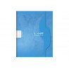 Cahier piqure clairefontaine 7000 couverture souple pp 17x22cm 96p seyes 70g coloris bleu