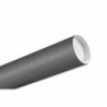 Tube d'expédition en carton Brun 72g avec embouts emboîtables en plastique Blanc, Format : D8 x L65 cm