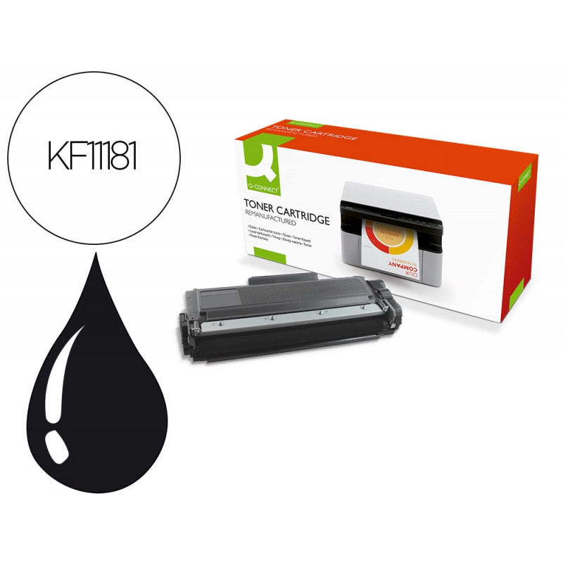 Toner q-connect compatible brother tn2410 hl-l2310/2350/2370/2375 1200p noir
