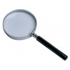 Loupe q-connect en verre et metal manche en plastique noir diametre 50 mm