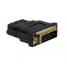 Adaptateur bi-directionnel t'nb hdmi-dvi prise en charge de la resolution jusqu'a 1080p full hd coloris noir