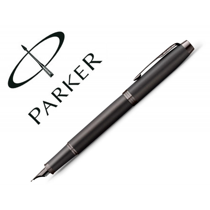 Stylo-plume parker im monochrome noir pointe moyenne encre bleu etui cadeau
