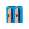Taille-crayon liderpapel metallique 2 usages coloris bleu