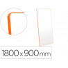 Tableau portable esselte magnetique double face move & meet blanc tour orange 1800x900mm