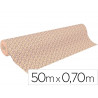 Rouleau papier cadeau kraft aux motifs clairefontaine p pins fluos 50m x 0,70m 70g.