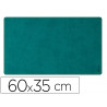 Sous-main rhodiarama souple simil cuir paon velout 60x35 cm