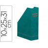 Porte-revues rhodiarama simil cuir paon velout 10x25x31 cm
