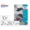 Transparents avery 90 microns a4 jet d encre pochette de 15
