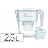 Carafe filtrante claire + 1 cartouche de filtration capacite 2,5l