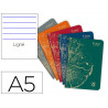 Cahier clairefontaine forever premium a5 90g recycle 96 pages ligne coloris assortis