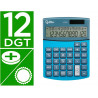 Calculatrice de bureau liderpapel xf28 12 chiffres double ligne couts ventes marge taxes solaire et piles