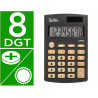 Calculatrice de poche xf05 8 chiffres solaire et piles 98x62x8 mm coloris noir