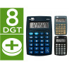 Calculatrice de poche liderpapel xf01 8 chiffres avec pile 99x64x9 mm pr sentoir de 16u