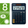 Calculatrice casio bureau ms8e gran ecran 8 chiffres euro convertisseur memoire solaire/pile couleur bleu