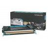 Cartouche laser lexmark c736h1cg coloris cyan 10000 pages