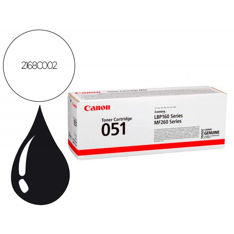 Cartouche laser canon crg 051 couleur noir 1700 pag