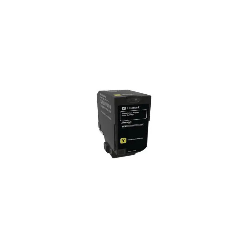 Toner laser lexmark 74c20y0 couleur jaune 3000 pag