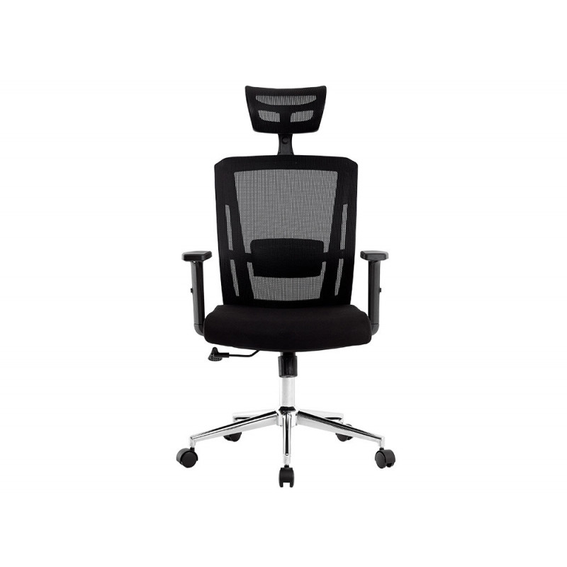 Fauteuil rotatif q-connect ergonomique q-connect appui-tete et dossier ajustables en hauteur