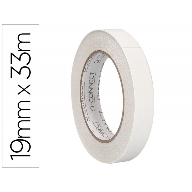 Ruban adhesif q-connect double face 33mx19mm